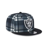 Las Vegas Raiders 2024 Sideline Statement Plaid New Era 9FIFTY Snapback Hat - New Era - 23950912301