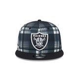 Las Vegas Raiders 2024 Sideline Statement Plaid New Era 9FIFTY Snapback Hat - New Era - 23950912301
