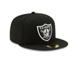 Las Vegas Raiders Authentic Collection Black & White 59FIFTY Fitted - New Era - 
