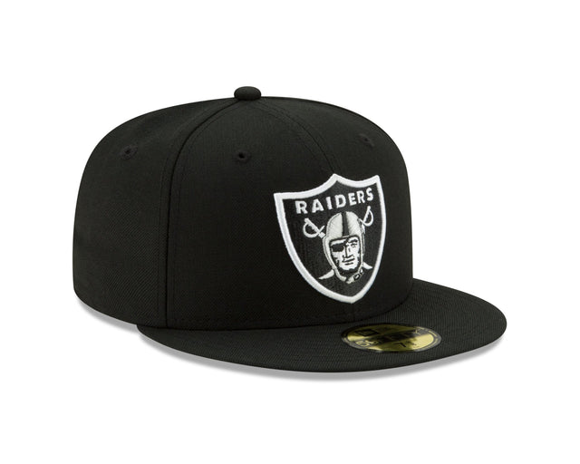 Las Vegas Raiders Authentic Collection Black & White 59FIFTY Fitted - New Era - 