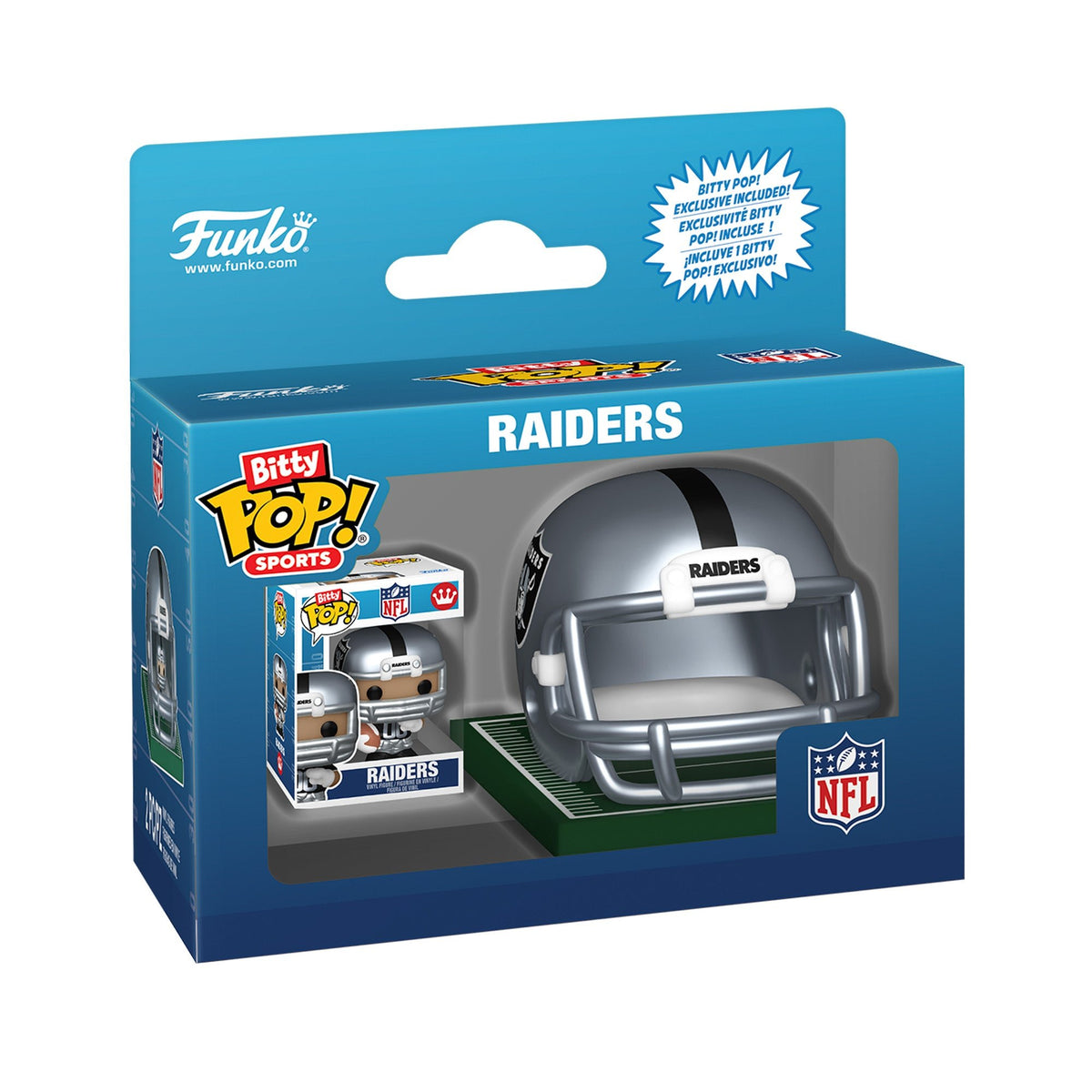 Las Vegas Raiders Bitty Pop! Helmet & Player - Funko - 1508041123