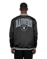 Las Vegas Raiders Black Satin Varsity Jacket - New Era - 