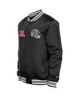 Las Vegas Raiders Black Satin Varsity Jacket - New Era - 