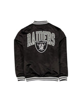 Las Vegas Raiders Black Satin Varsity Jacket - New Era - 
