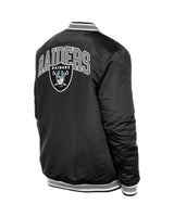 Las Vegas Raiders Black Satin Varsity Jacket - New Era - 