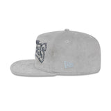 Las Vegas Raiders Corduroy Gray Golfer Snapback Hat - New Era - 231513123