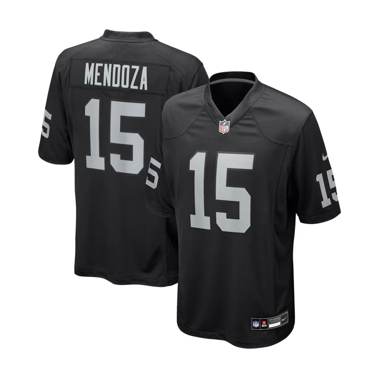 Las Vegas Raiders Fernando Mendoza Black 2026 NFL Draft First Round Pick Game Jersey - Nike - 2304401123401