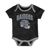 Las Vegas Raiders Infant All Day Play 3 - Piece Bodysuit Set - NFL - 24330112401