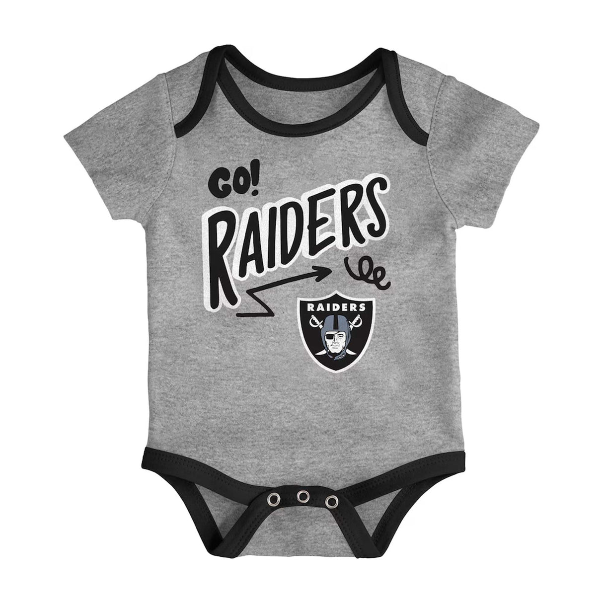 Las Vegas Raiders Infant All Day Play 3 - Piece Bodysuit Set - NFL - 24330112401