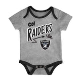 Las Vegas Raiders Infant All Day Play 3 - Piece Bodysuit Set - NFL - 24330112401