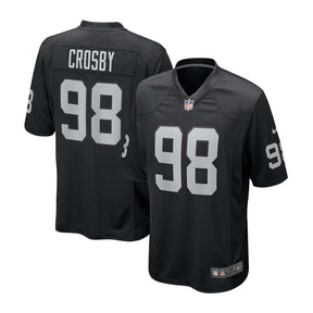 Las Vegas Raiders Maxx Crosby 98 Black Nike Game Player Jersey - Nike - 2304401123101