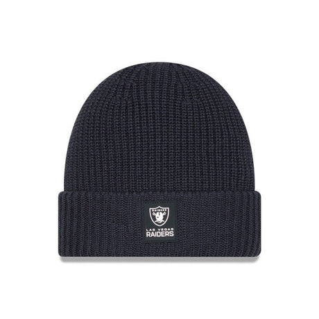 Las Vegas Raiders Navy Cuffed Knit Beanie - New Era - 