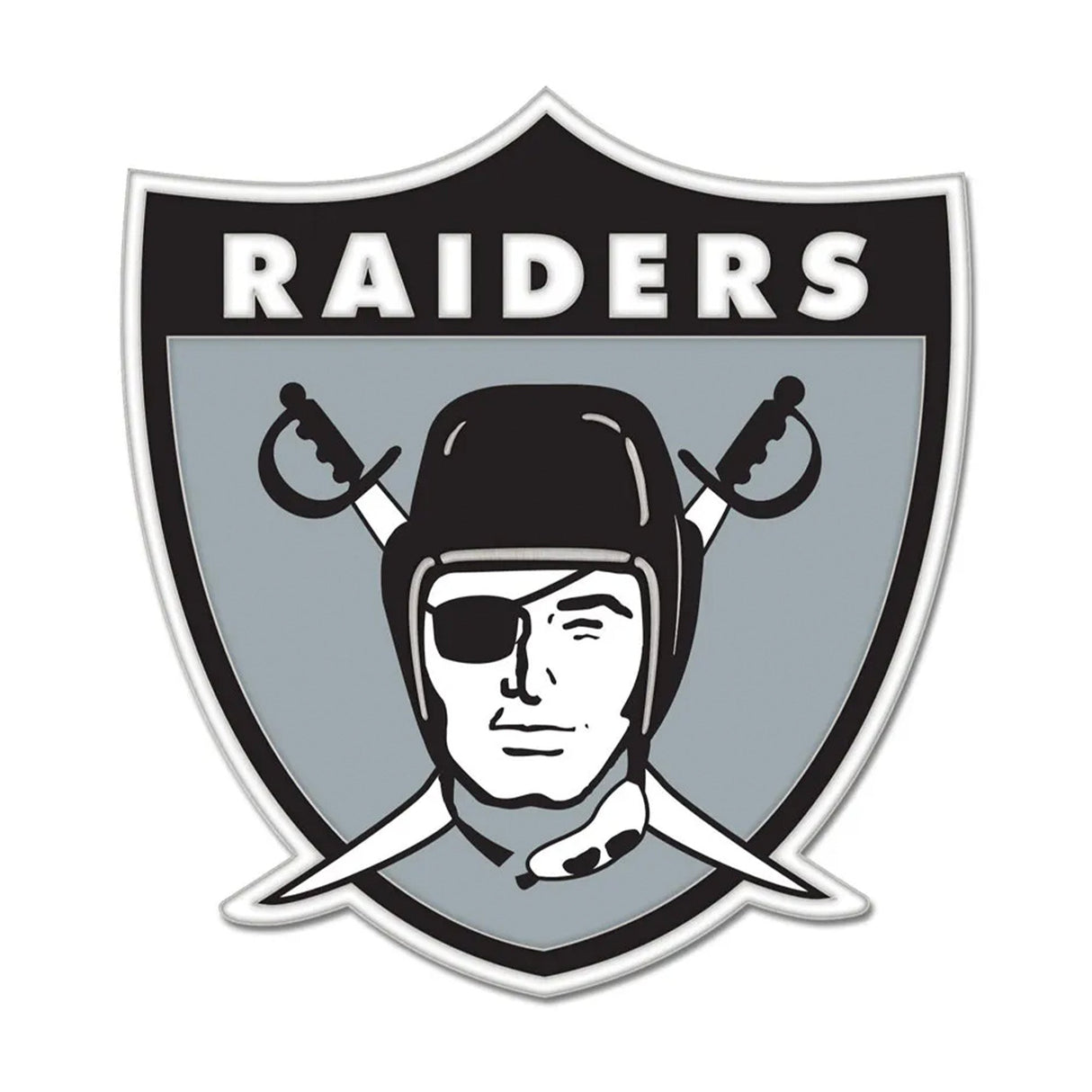 Las Vegas Raiders Retro Shield Collector Enamel Pin - Wincraft - 3236011236
