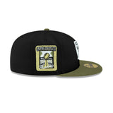 Las Vegas Raiders Super Bowl XI Side Patch Black & Olive 59FIFTY Fitted Hat - New Era - 23740212312