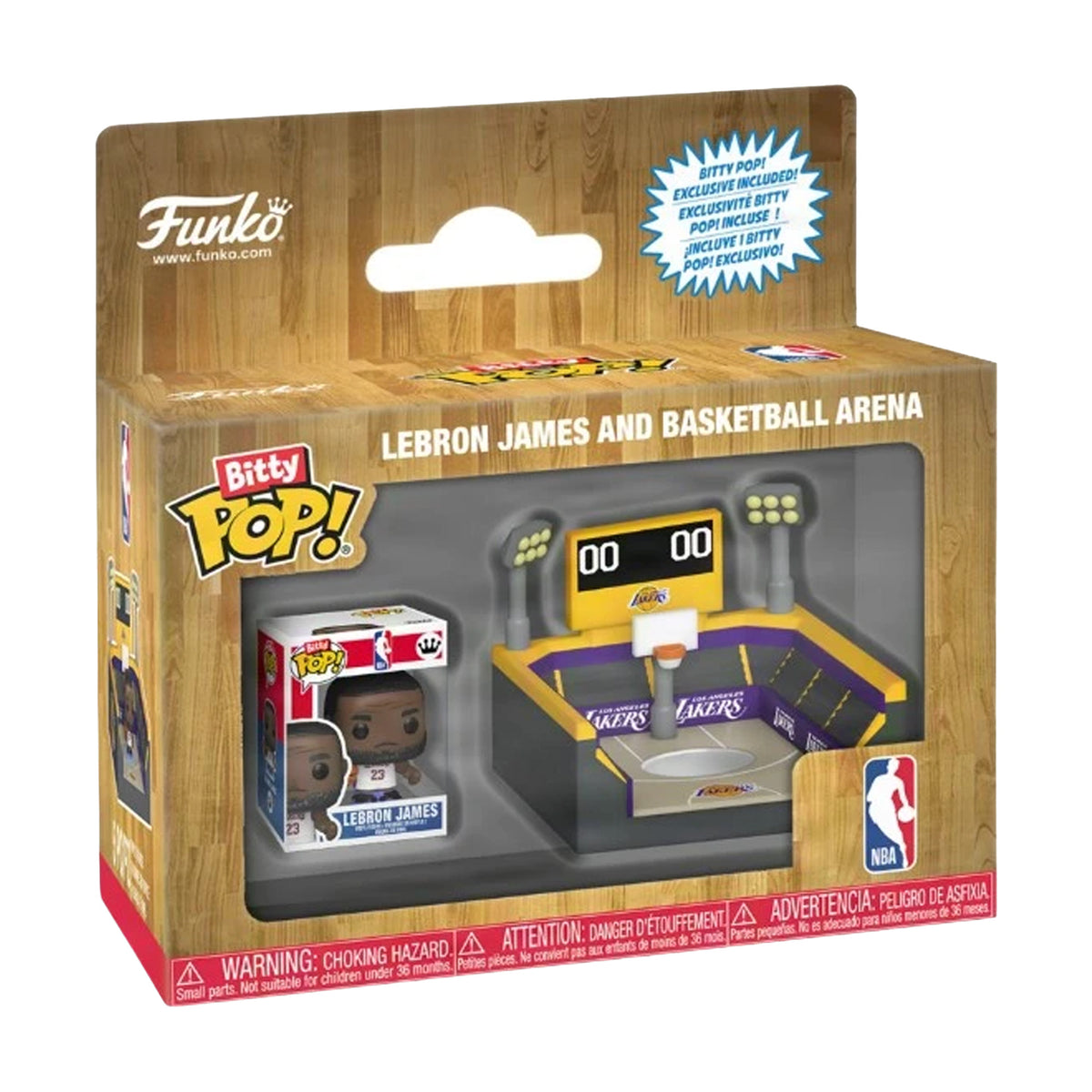 Los Angeles Lakers LeBron James Bitty Pop! Towns Basketball Arena
