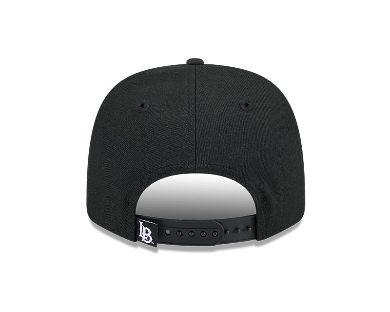 Long Beach State Black 9SEVENTY Stretch - Snap Hat - New Era - 234303631