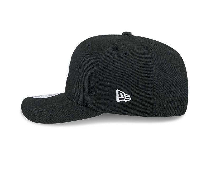 Long Beach State Black 9SEVENTY Stretch - Snap Hat - New Era - 234303631