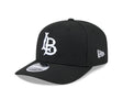 Long Beach State Black 9SEVENTY Stretch - Snap Hat - New Era - 234303631