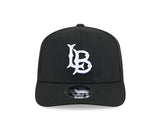 Long Beach State Black 9SEVENTY Stretch - Snap Hat - New Era - 234303631