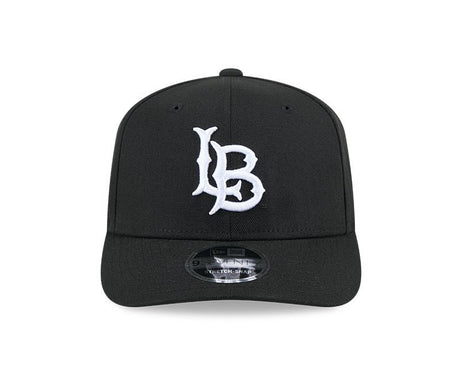 Long Beach State Black 9SEVENTY Stretch - Snap Hat - New Era - 234303631