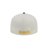 Long Beach State Chrome Black 59FIFTY Fitted Hat - New Era - 230110163101