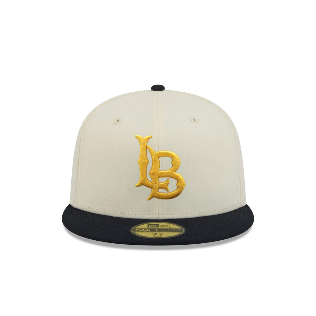 Long Beach State Chrome Black 59FIFTY Fitted Hat - New Era - 230110163101