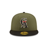 Los Angeles Angels 35th Patch Olive & Black "Field Issue" 59FIFTY Fitted Hat - New Era - 