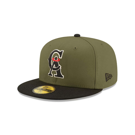 Los Angeles Angels 35th Patch Olive & Black "Field Issue" 59FIFTY Fitted Hat - New Era - 