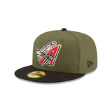 Los Angeles Angels 40th Patch Olive & Black "Field Issue" 59FIFTY Fitted Hat - New Era - 