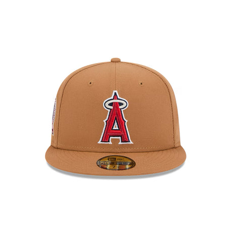 Los Angeles Angels 50th Anniversary Patch Brown 59FIFTY Fitted Hat - New Era - 23120140201