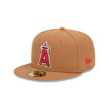 Los Angeles Angels 50th Anniversary Patch Brown 59FIFTY Fitted Hat - New Era - 23120140201