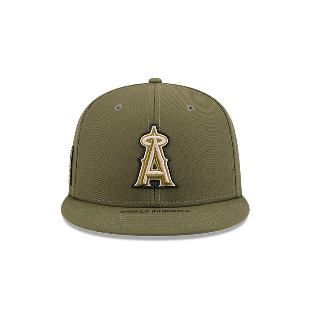 Los Angeles Angels Armed Forces Day Olive Green 59FIFTY Fitted Hat - New Era - 37090240203