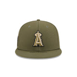 Los Angeles Angels Armed Forces Day Olive Green 59FIFTY Fitted Hat - New Era - 37090240203