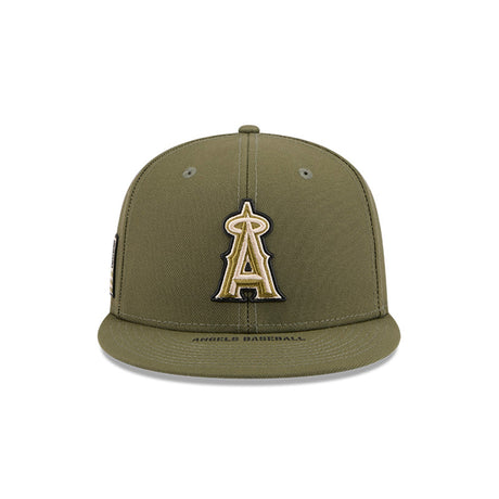 Los Angeles Angels Armed Forces Day Olive Green 59FIFTY Fitted Hat - New Era - 37090240203