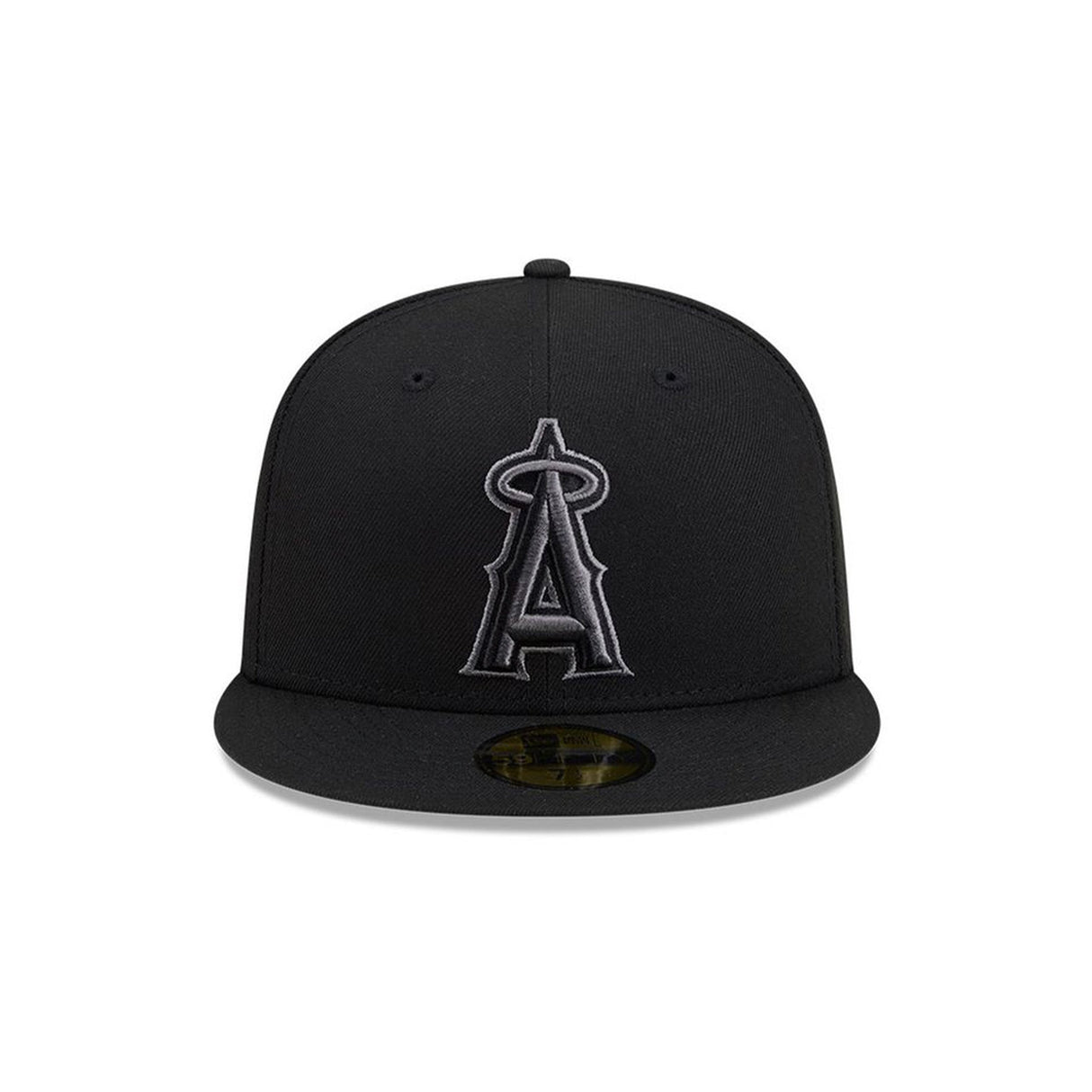 Los Angeles Angels Basic Black & Graphite Logo 59FIFTY Fitted Hat - New Era - 23863540201