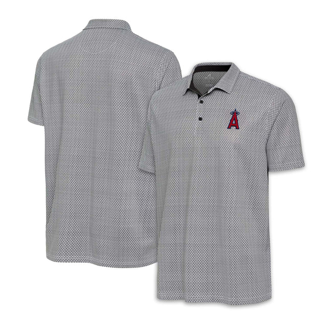 Los Angeles Angels Black & White Antigua Intersect Polo - Antigua - 