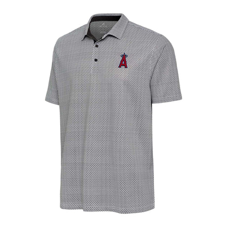 Los Angeles Angels Black & White Antigua Intersect Polo - Antigua - 