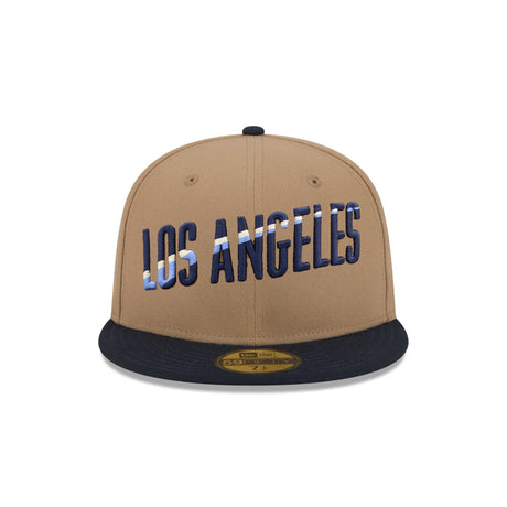 Los Angeles Angels City Connect Wordmark Khaki 59FIFTY Fitted Hat - New Era - 23310541101