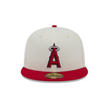 Los Angeles Angels Cream & Red 2002 World Series 59FIFTY Fitted Hat - New Era - 