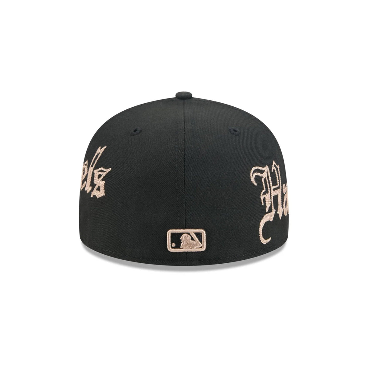 Los Angeles Angels Gothic Lettering Black 59FIFTY Fitted Hat - New Era - 23014340201