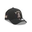 Los Angeles Angels Gothic Lettering Black 9FORTY A-Frame Snapback Hat - New Era - 230144402