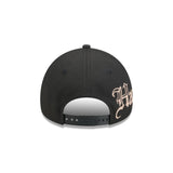 Los Angeles Angels Gothic Lettering Black 9FORTY A-Frame Snapback Hat - New Era - 230144402
