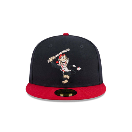 Los Angeles Angels Mascot 35th Anniversary Patch 59FIFTY Fitted - Navy & Red - New Era - 