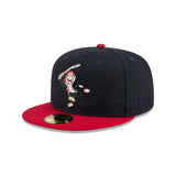 Los Angeles Angels Mascot 35th Anniversary Patch 59FIFTY Fitted - Navy & Red - New Era - 