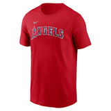 Los Angeles Angels Mike Trout 27 Fuse Name & Number T-Shirt - Red - Nike - 