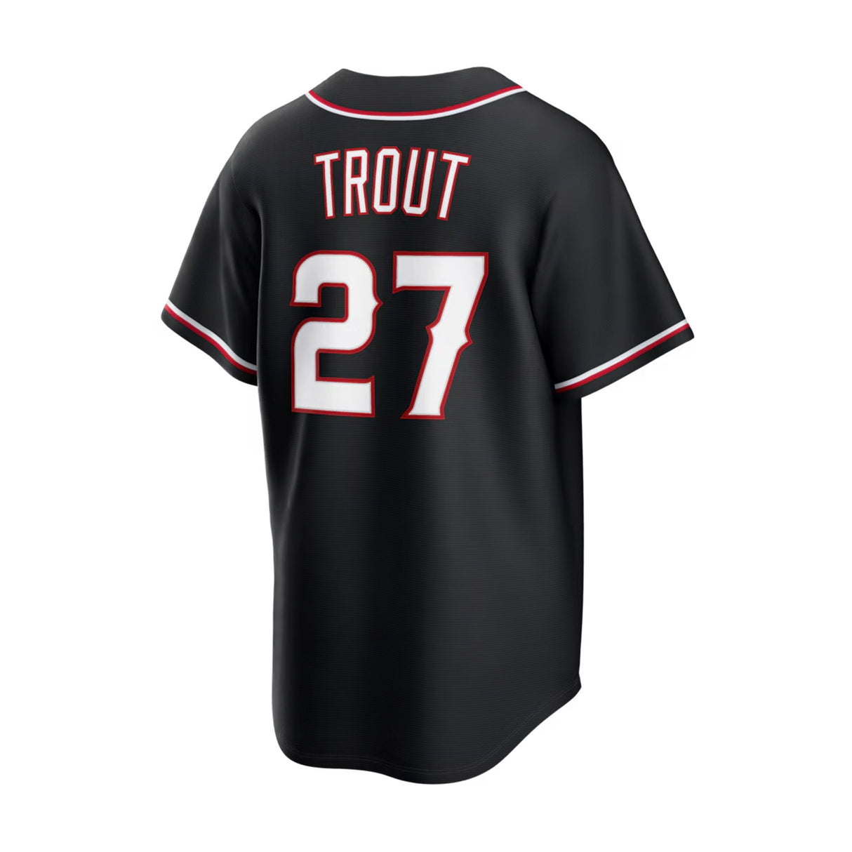 Los Angeles Angels Mike Trout Replica Black Out Jersey - Nike - 233201402133