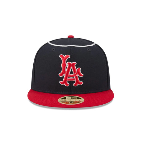 Los Angeles Angels National Baseball Hall of Fame Navy 59FIFTY Fitted Hat - New Era - 23013640212