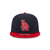 Los Angeles Angels Navy Blue & Red On Deck 59FIFTY Fitted Hat - New Era - 23051840201