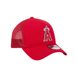 Los Angeles Angels Red 9FORTY A-Frame Snapback Trucker Hat - New Era - 23013240401