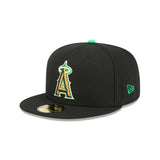 Los Angeles Angels St. Patrick's Day 2026 Black 59FIFTY Fitted Hat - New Era - 37090140201